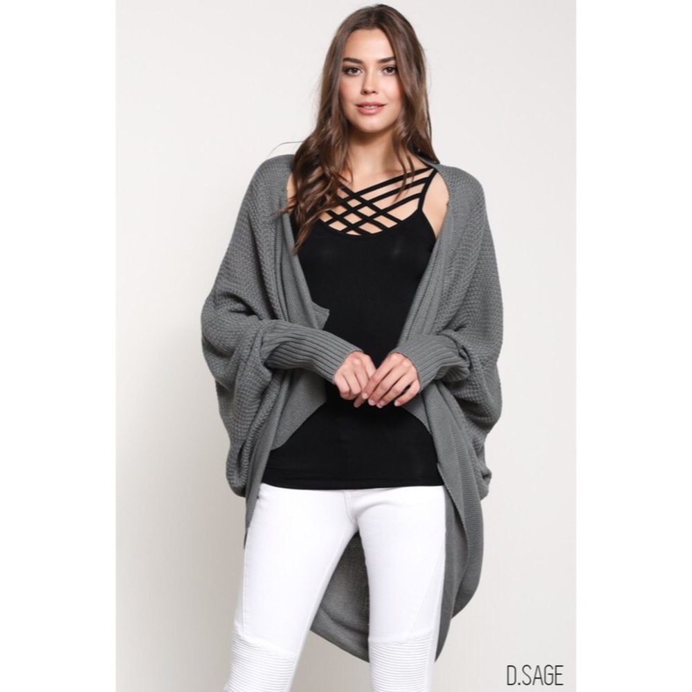 >>LAST<< Colette Dolman Cardigan - D.Sage - Picture 5 of 5